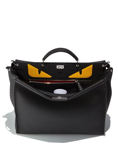 fendi monster bag yellow|Fendi peekaboo monster bag.